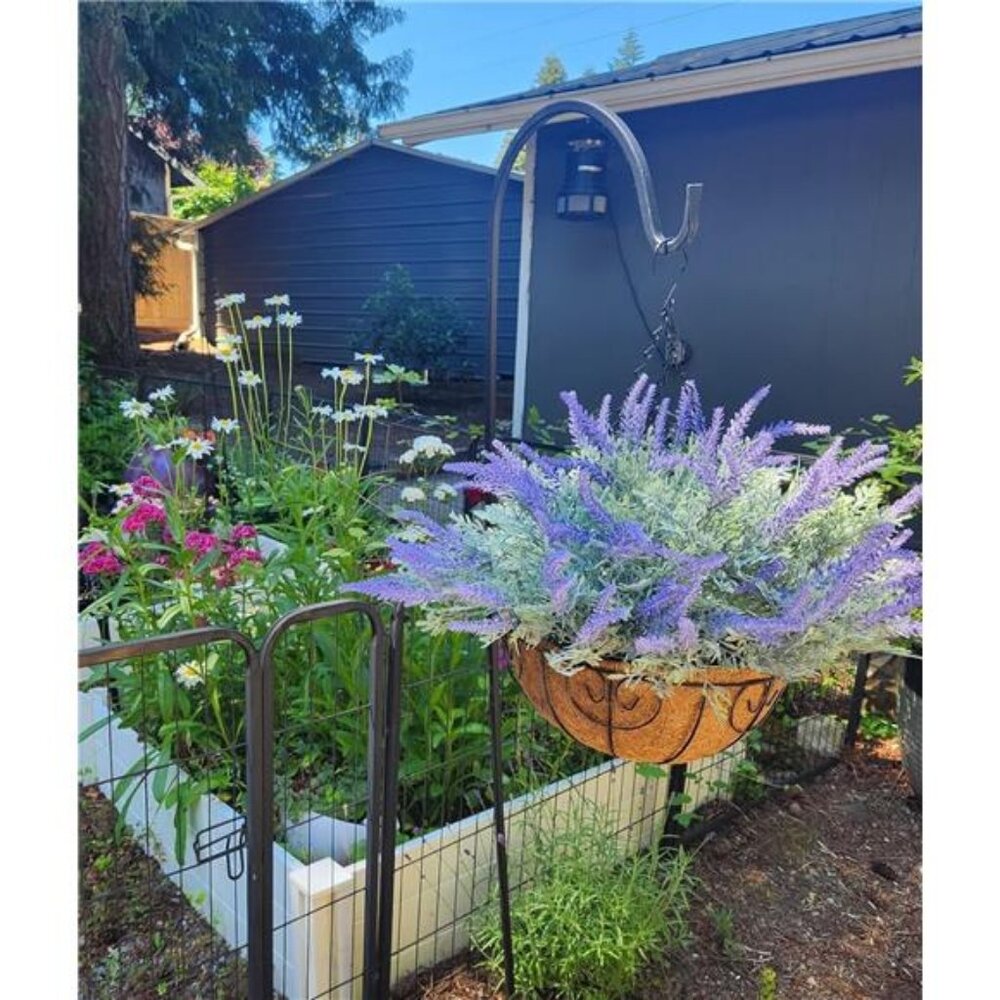 Artificial Fake Lavender Flower Plants Bundles for Indoor Outdoor Autumn Winter - Picture 7 of 8